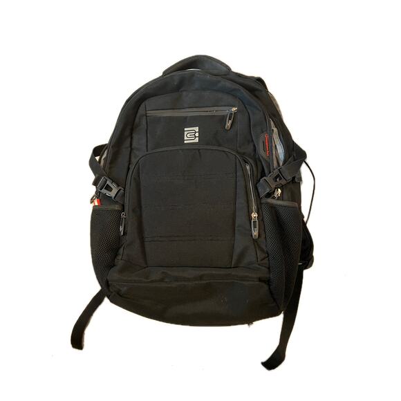 Bruno Cavalli Padded Computer Black Backpack - Picture 1 of 6